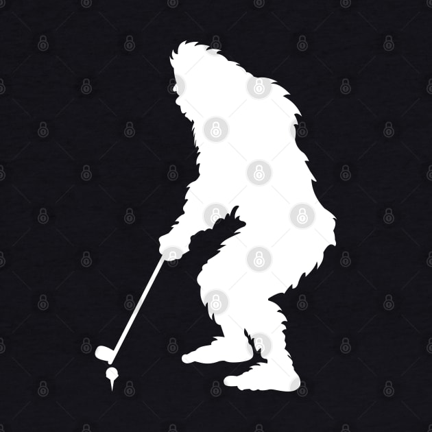 Bigfoot Playing Golf by Tesszero